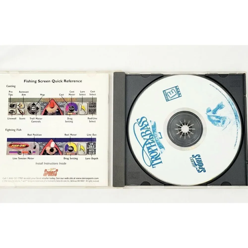 Trophy Bass Deluxe VideoGame [CD-ROM, PC]